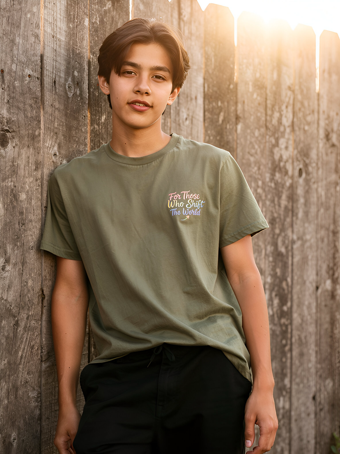 Shift Happens Co. Illustrated Logo Tee – Unisex Support Worker T-Shirt