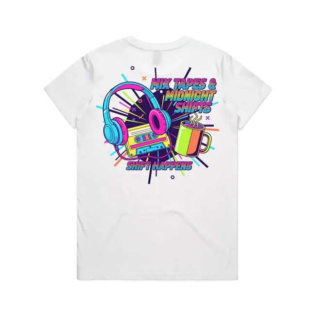 Mix Tapes & Midnight Shifts Tee – Shift Rewind Collection