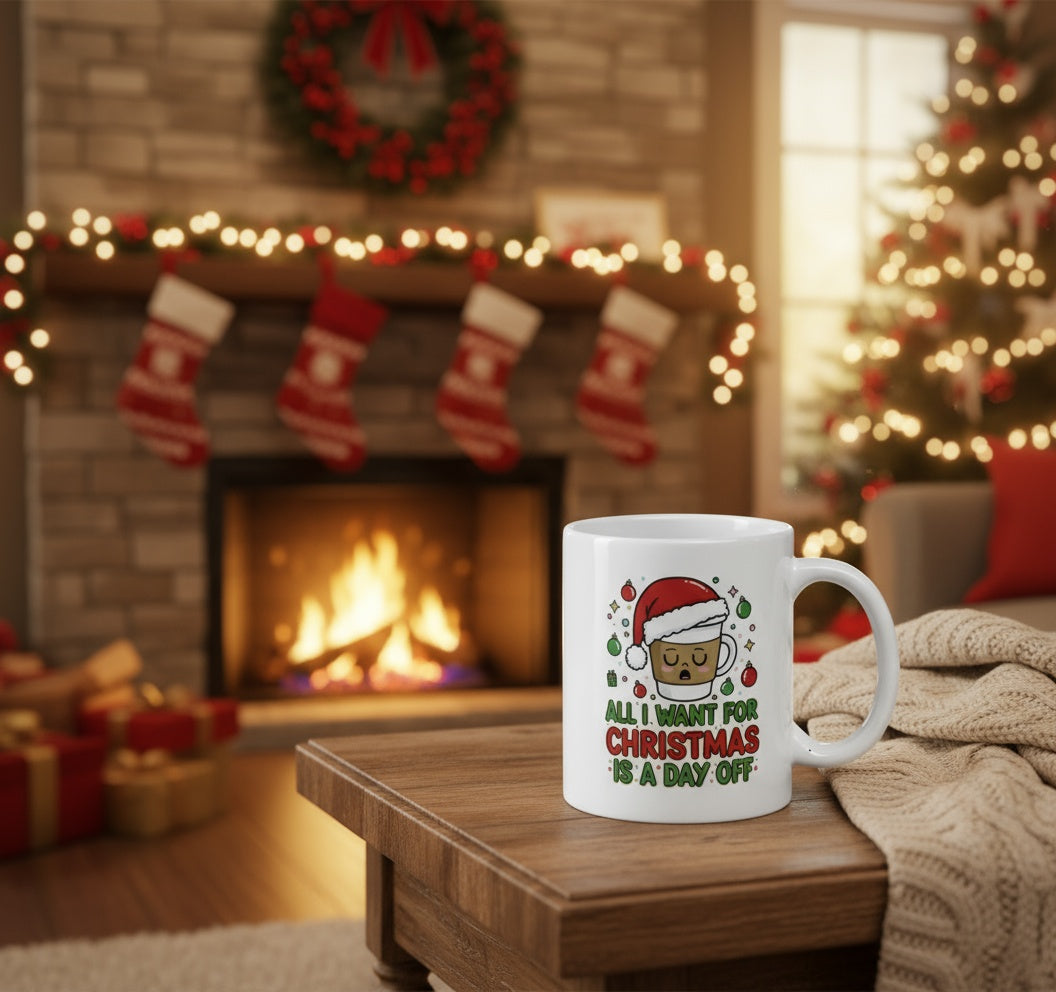 All I Want for Christmas Is a Day Off Mug