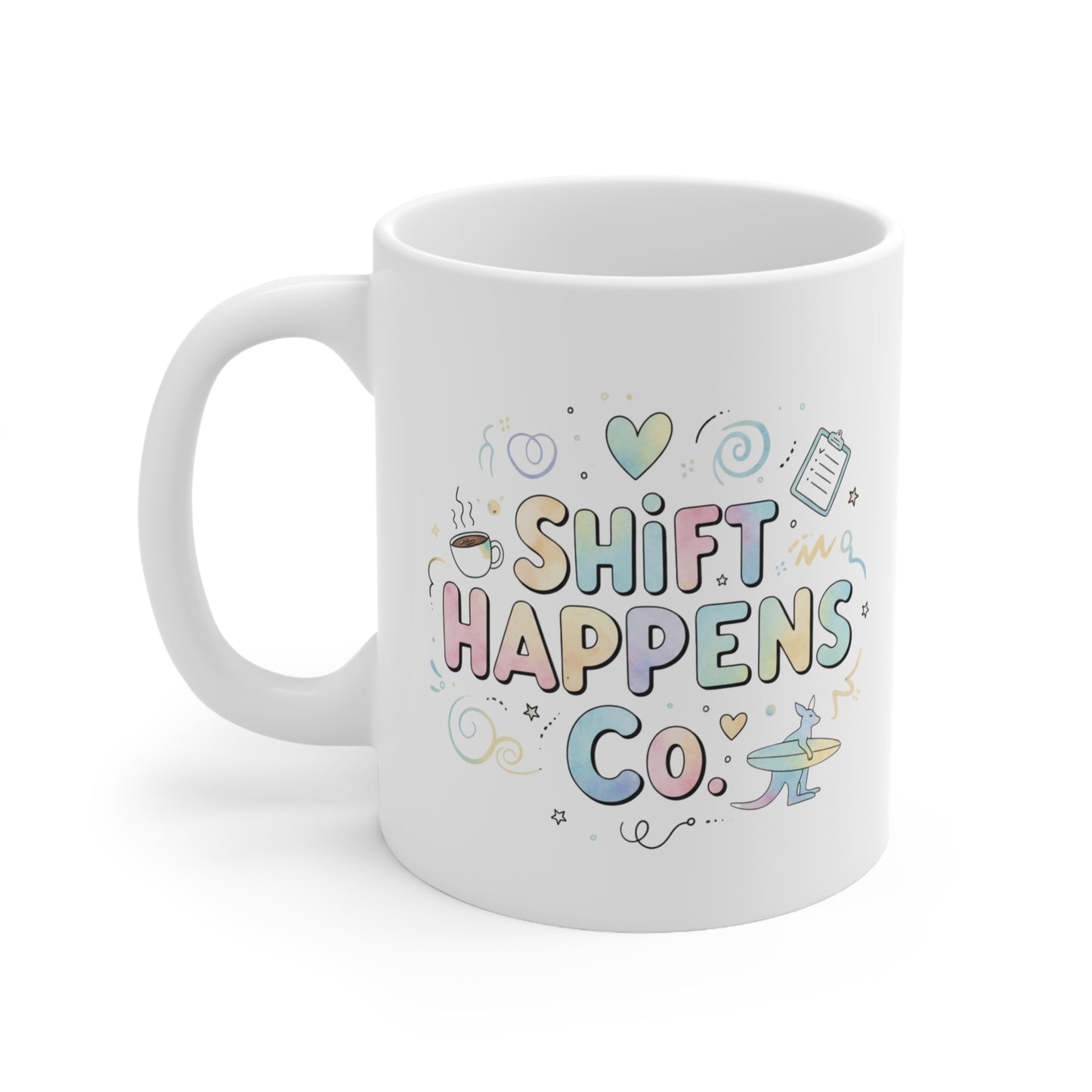 Shift Happens Co. Logo Mug
