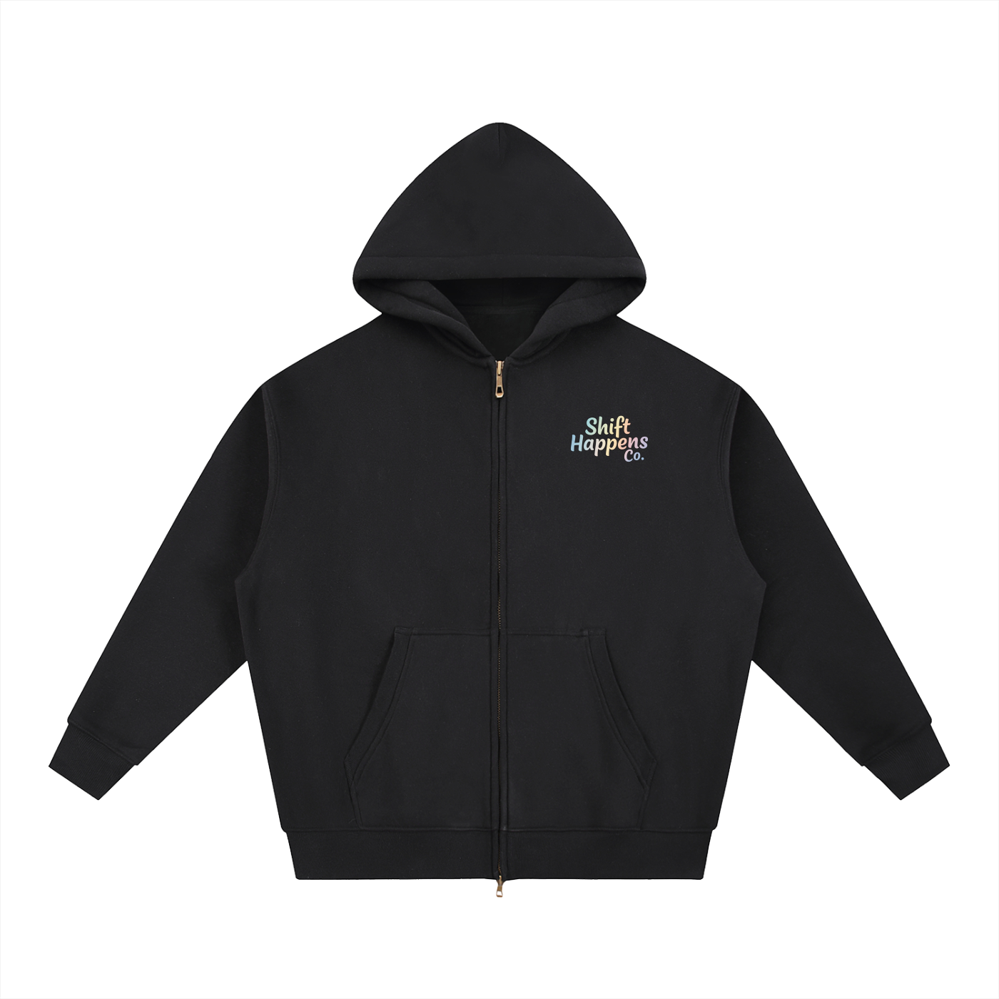 Shift Happens Co. Zip Hoodie – Unisex Hoodie