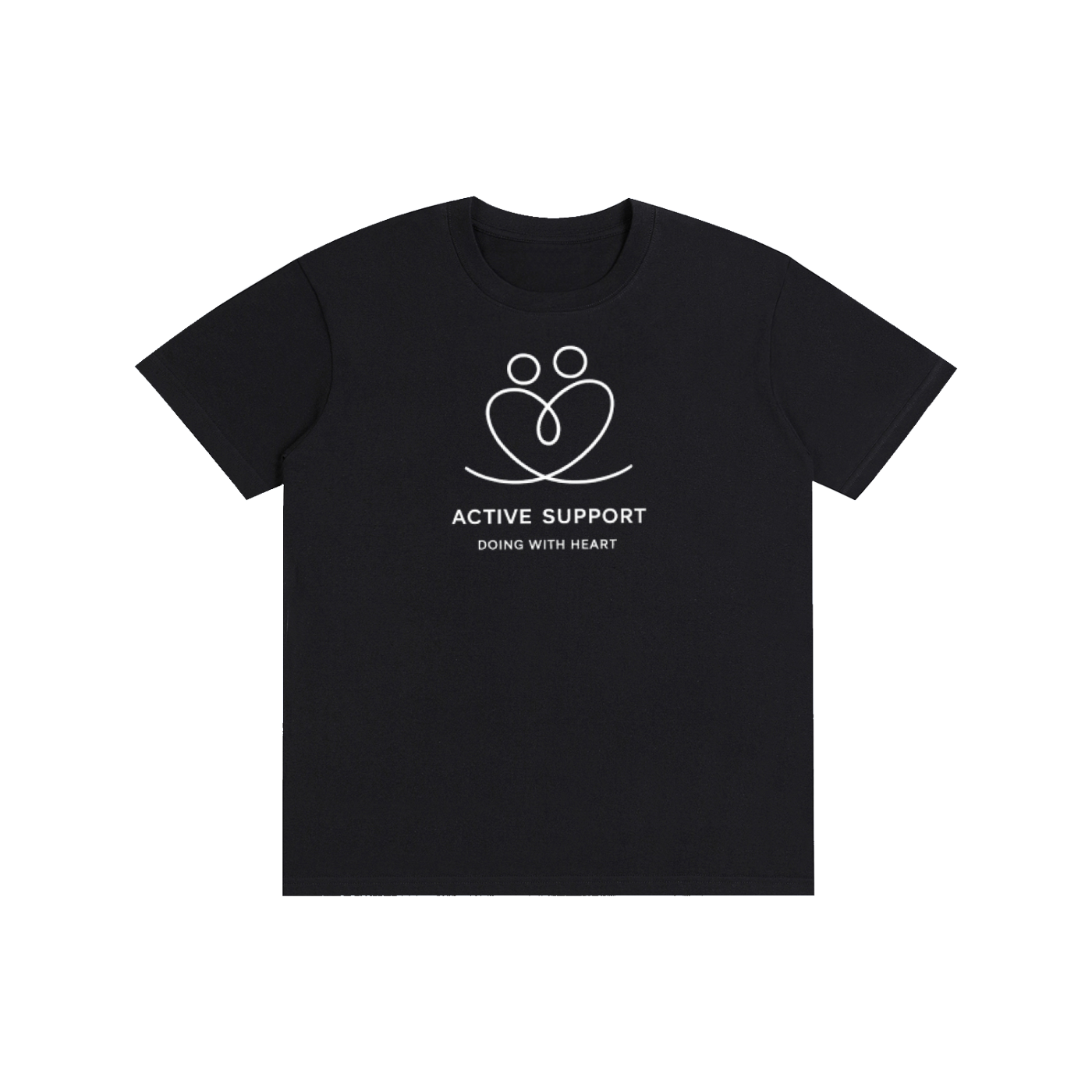 ACTIVE SUPPORT – “DOING WITH HEART” TEE