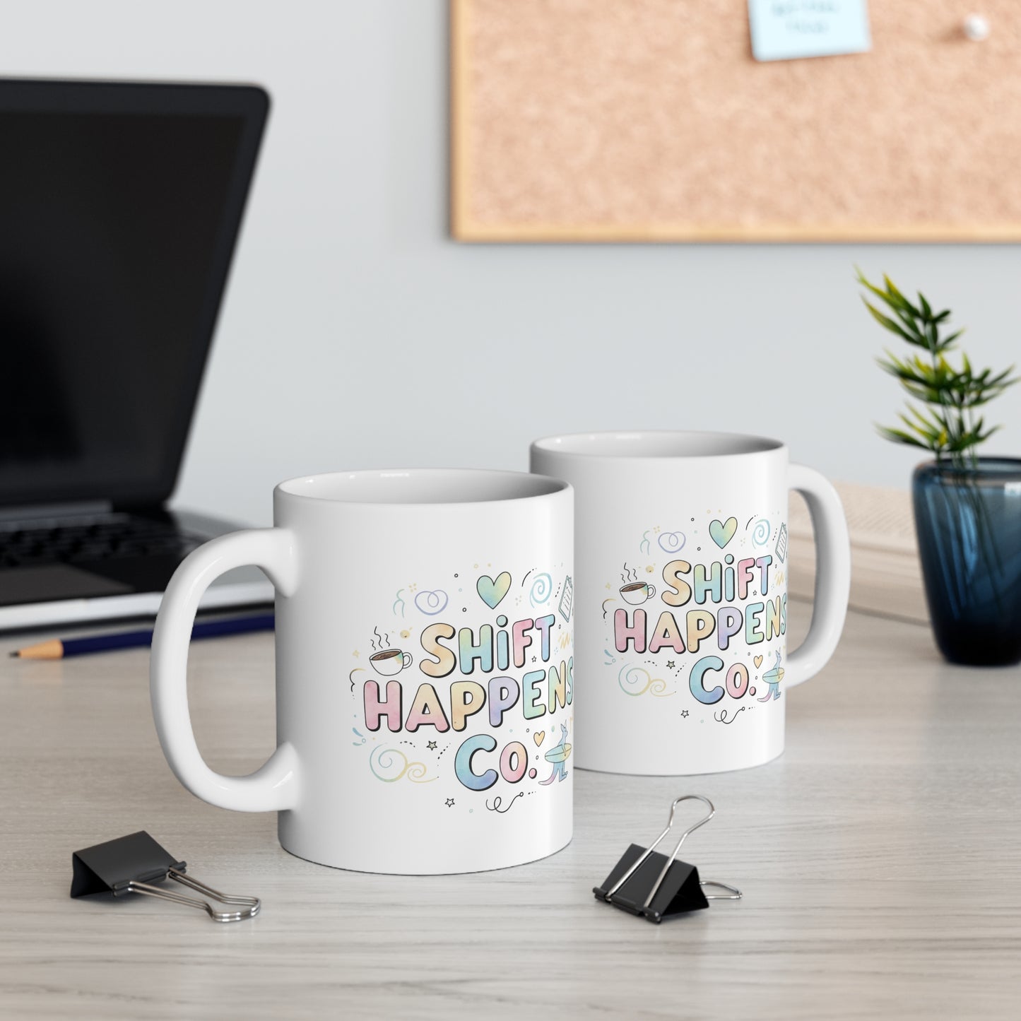 Shift Happens Co. Logo Mug