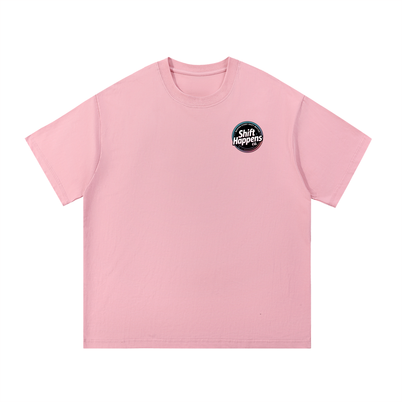 Retro Shift Happens Badge Tee