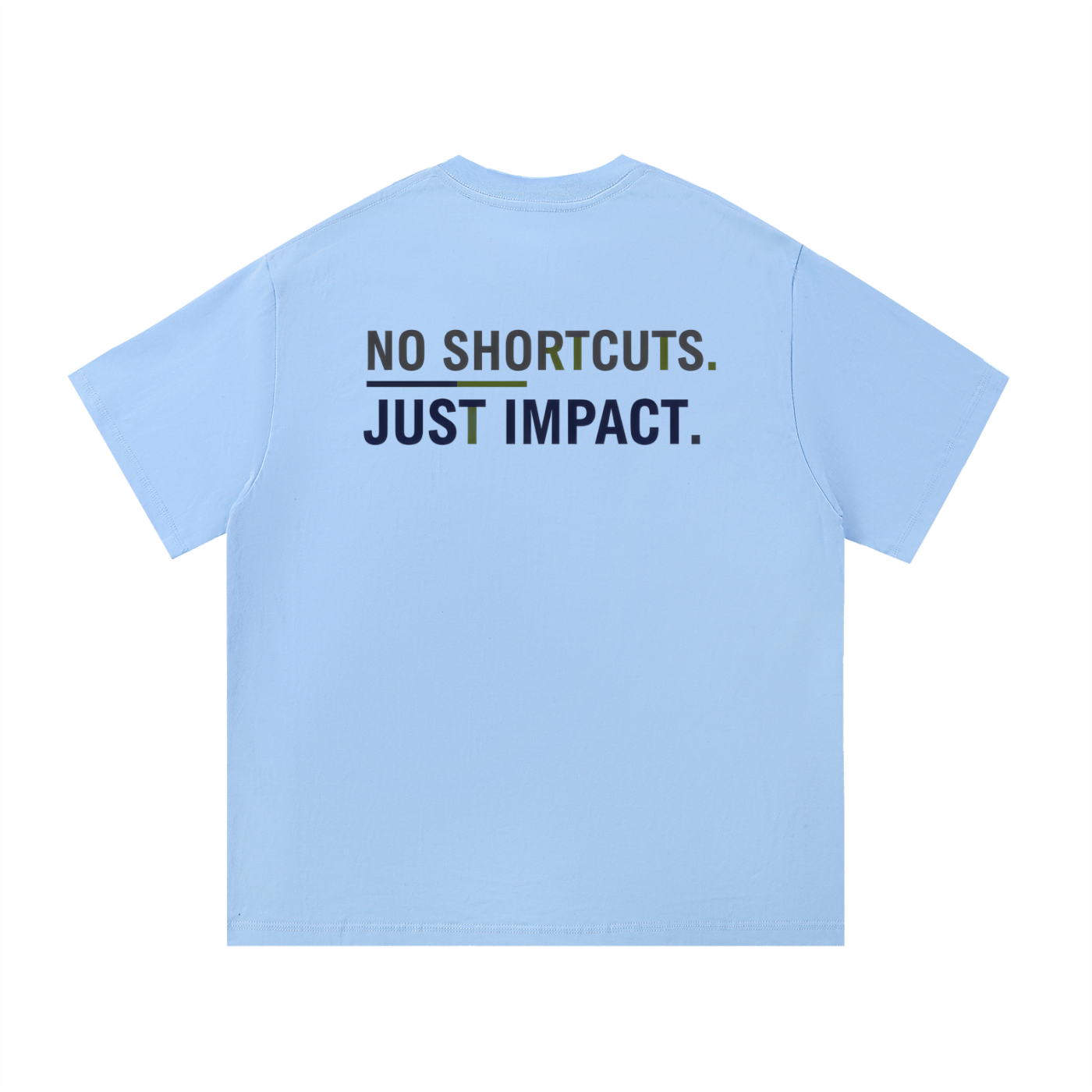 Shift Happens Co. Men’s Cotton Tee – No Shortcuts. Just Impact.