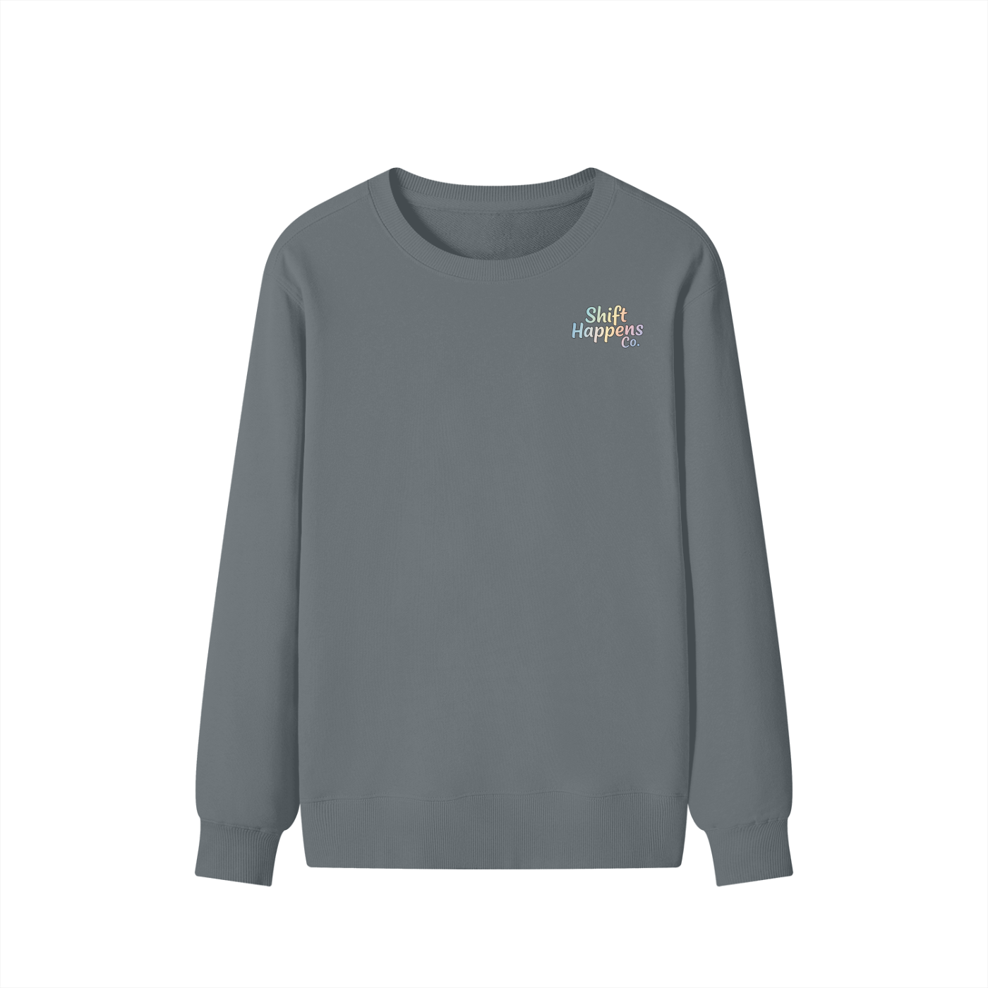 Shift Happens Co. Unisex Cotton Crewneck