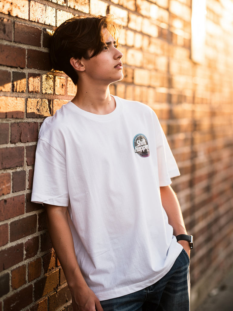 Retro Shift Happens Badge Tee