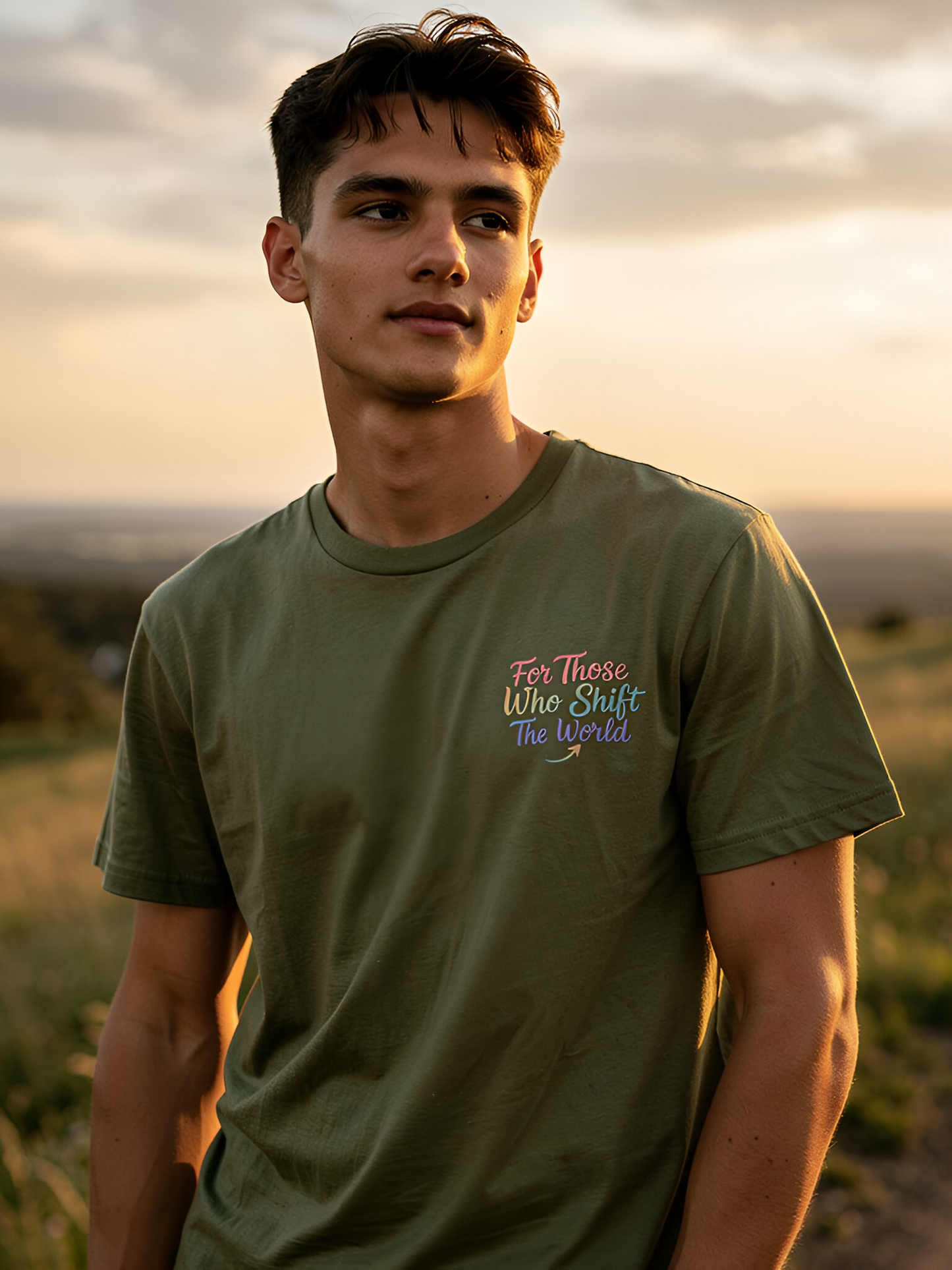 Shift Happens Co. Illustrated Logo Tee – Unisex Support Worker T-Shirt