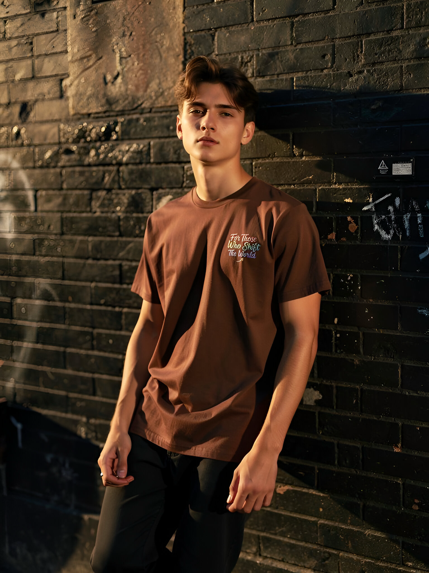 Shift Happens Co. Illustrated Logo Tee – Unisex Support Worker T-Shirt