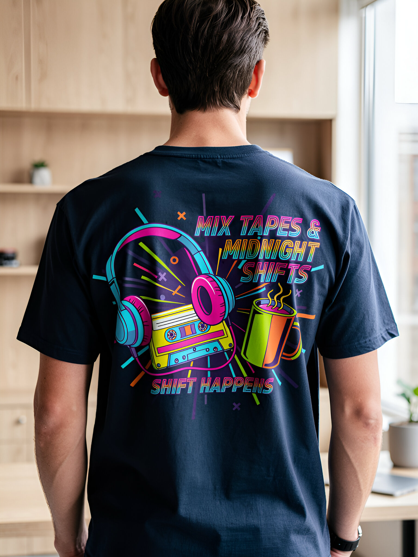 Mix Tapes & Midnight Shifts Tee – Shift Rewind Collection