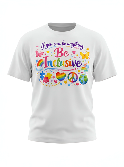 Be Inclusive Tee – Colourful Inclusion Shirt