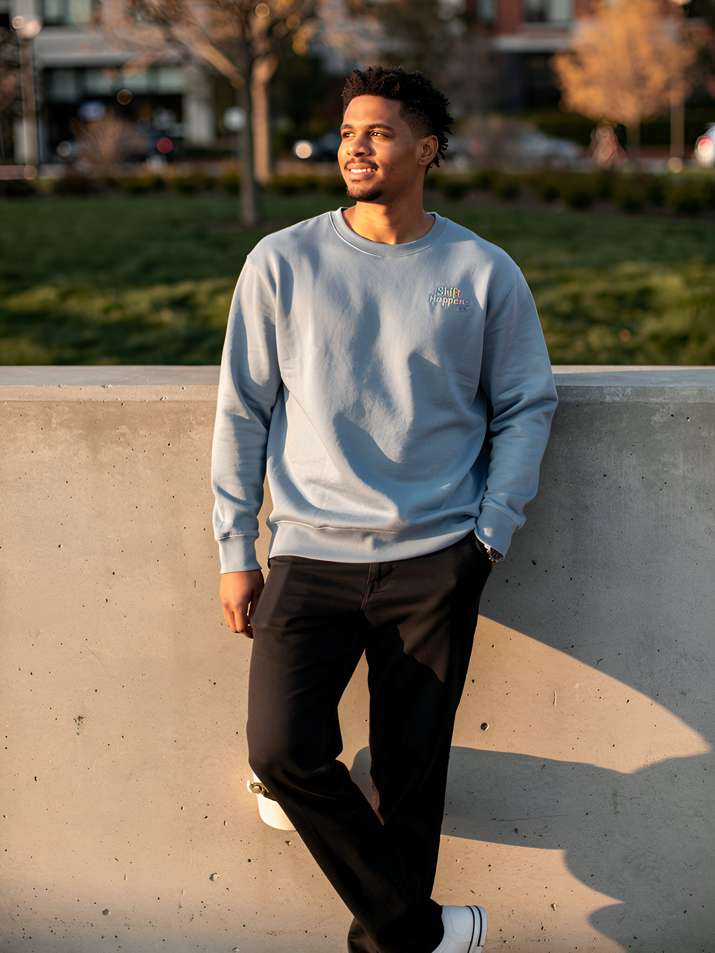 Shift Happens Co. Unisex Cotton Crewneck