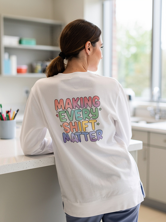 Shift Happens Co. Unisex Cotton Crewneck