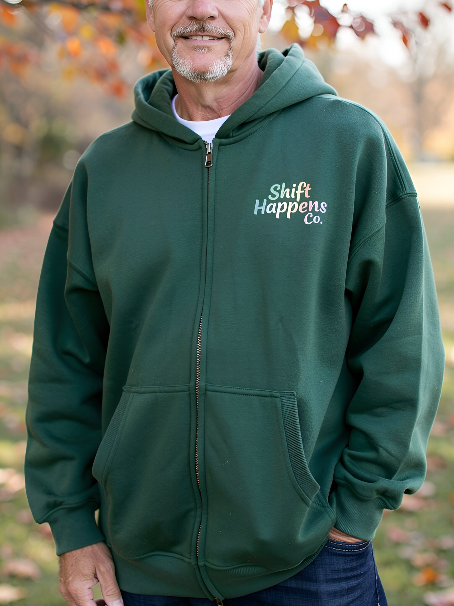 Shift Happens Co. Zip Hoodie – Unisex Hoodie