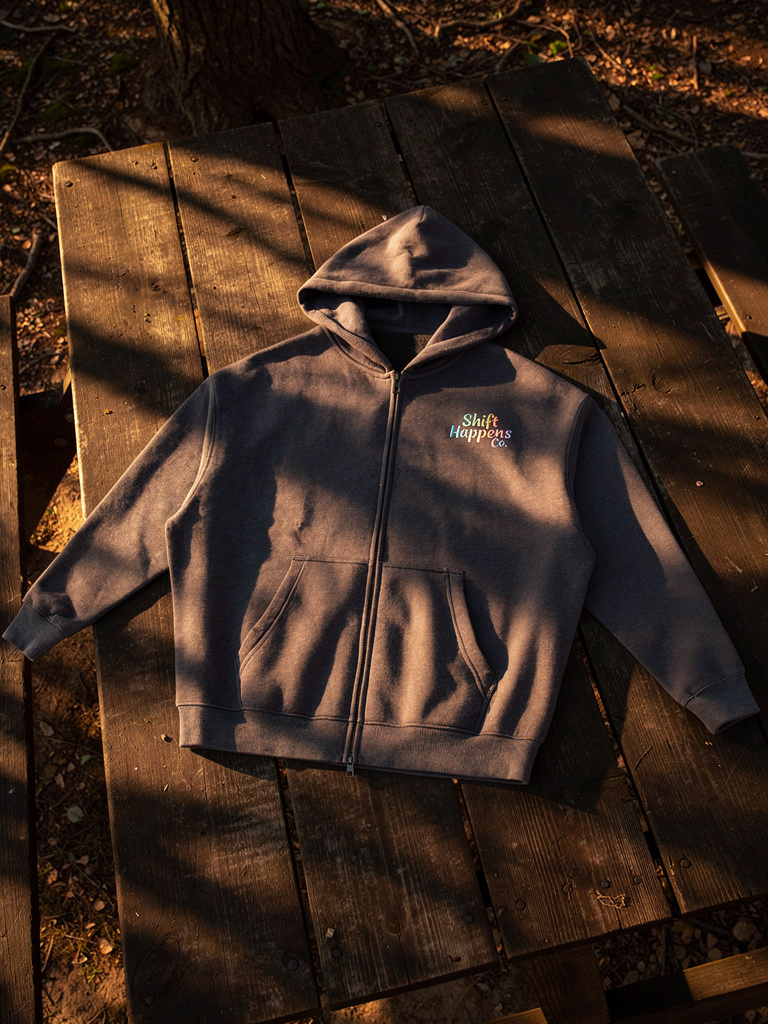 Shift Happens Co. Zip Hoodie – Unisex Hoodie
