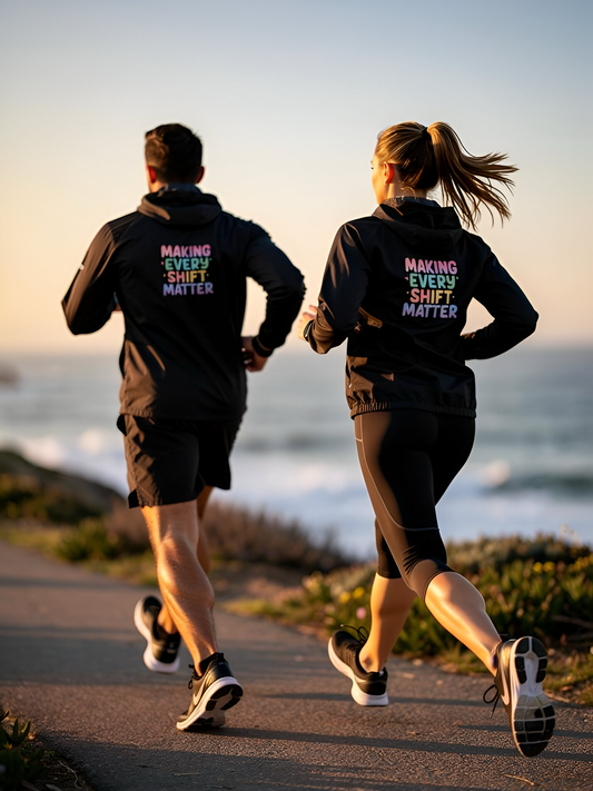 Making Every Shift Matter Windbreaker – Unisex