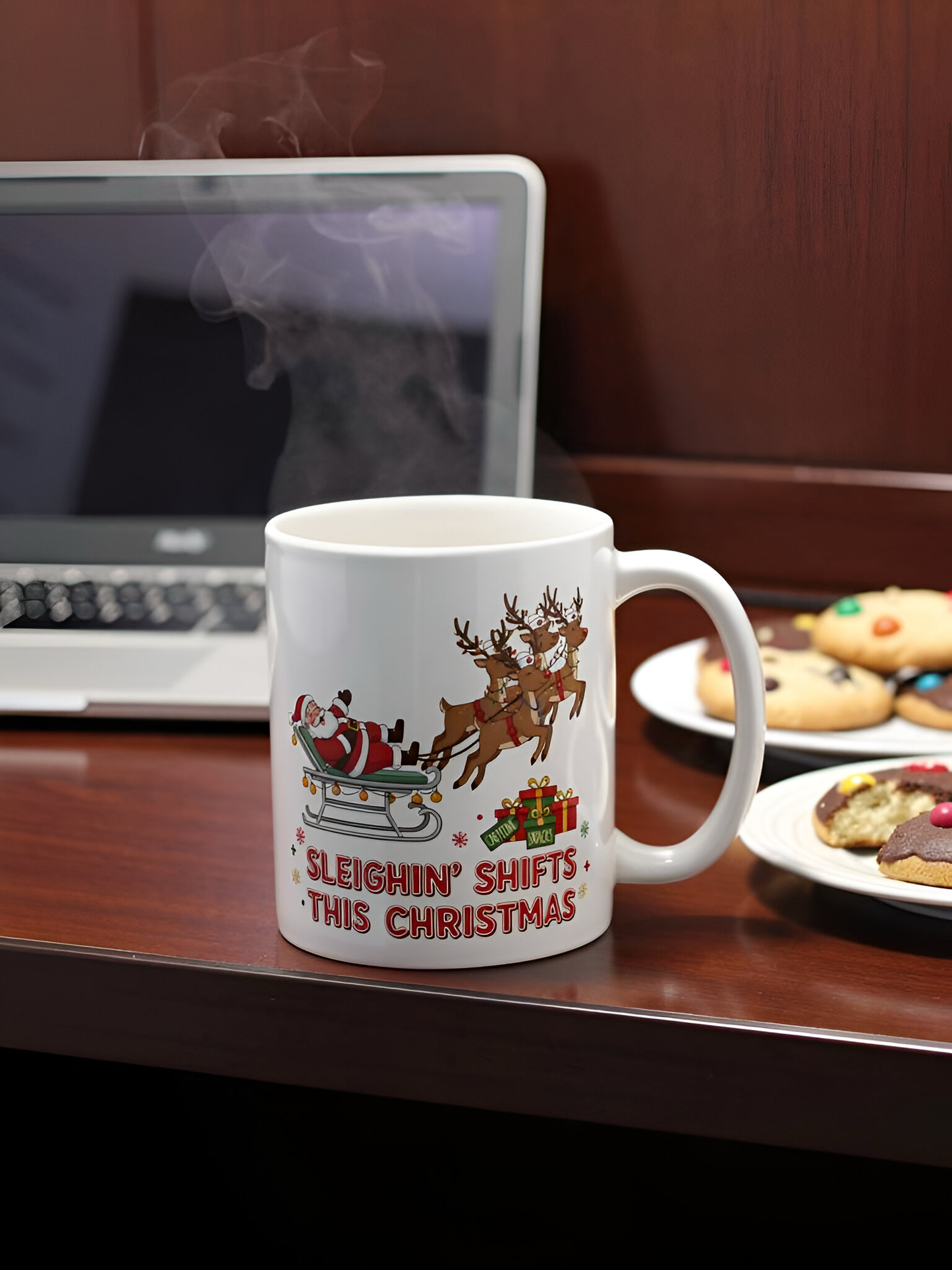 Sleighin’ Shifts This Christmas Mug – Shift Happens Co.