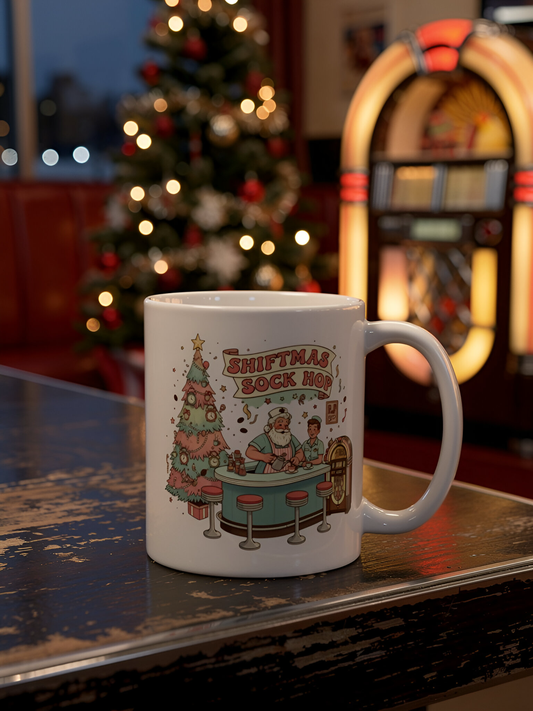 Shiftmas Sock Hop Mug – Shift Happens Co.