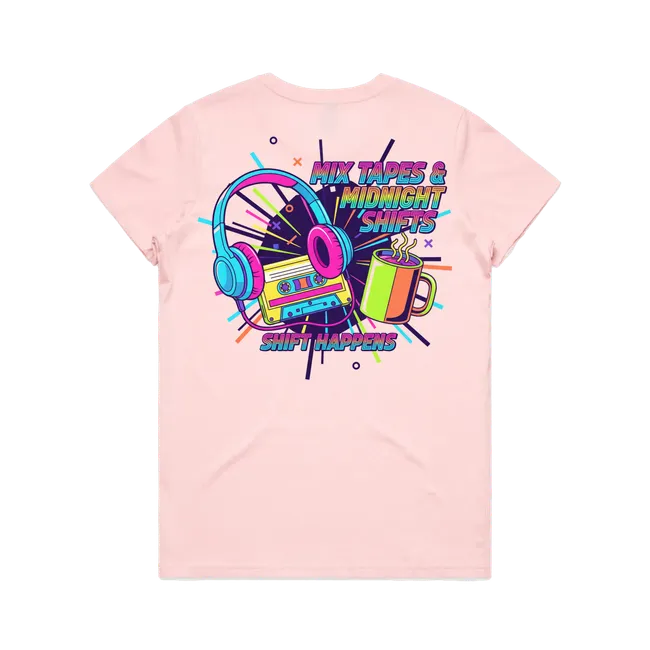 Mix Tapes & Midnight Shifts Tee – Shift Rewind Collection