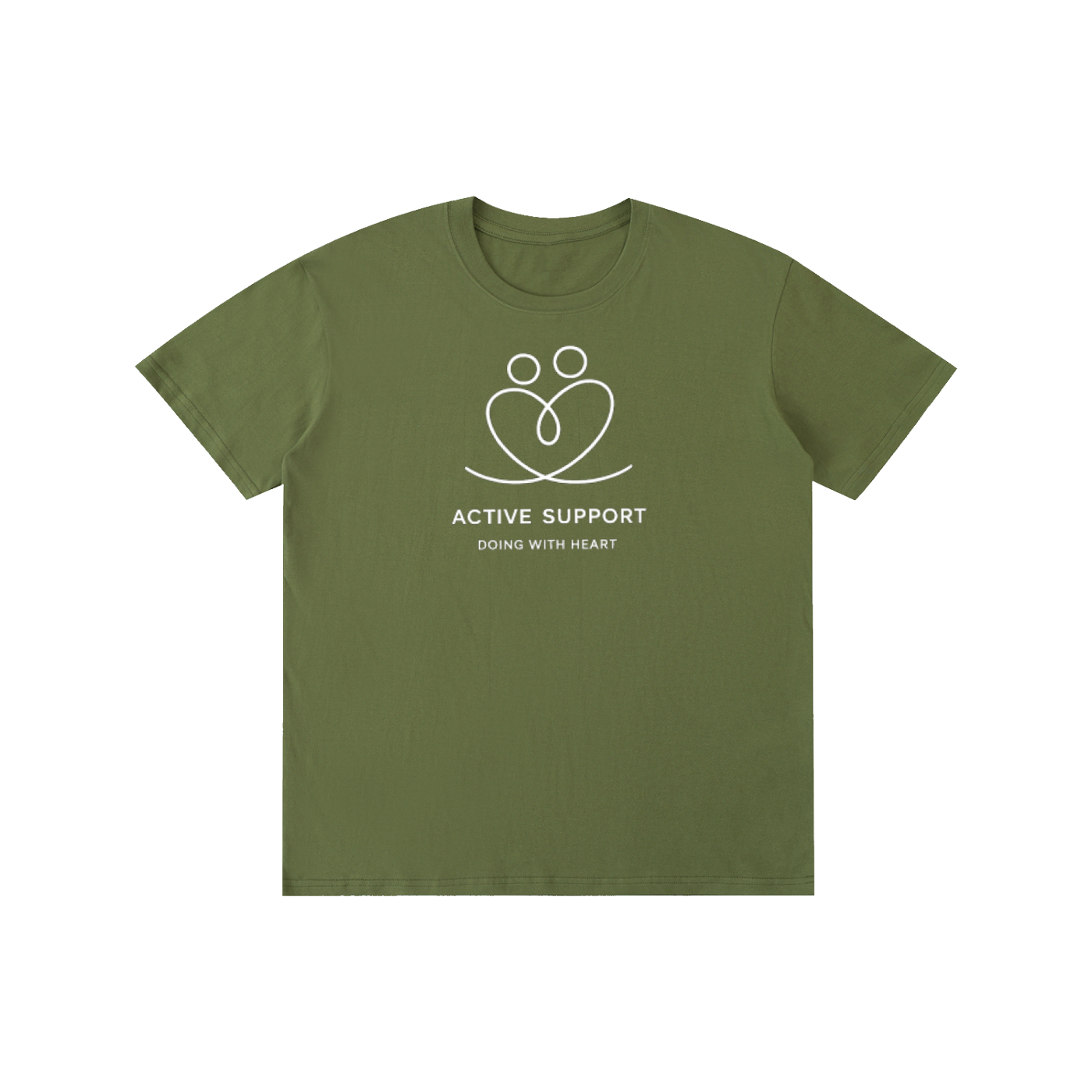 ACTIVE SUPPORT – “DOING WITH HEART” TEE