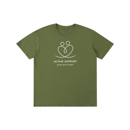 ACTIVE SUPPORT – “DOING WITH HEART” TEE