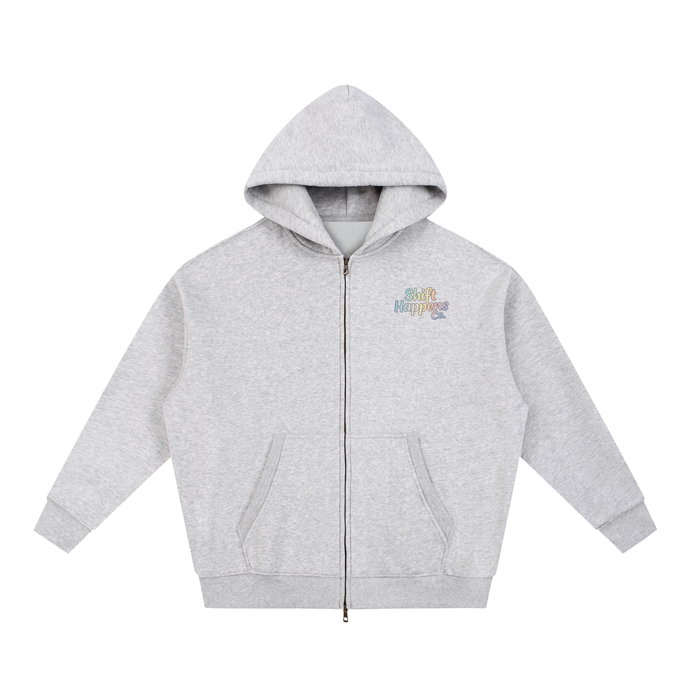 Shift Happens Co. Zip Hoodie – Unisex Hoodie