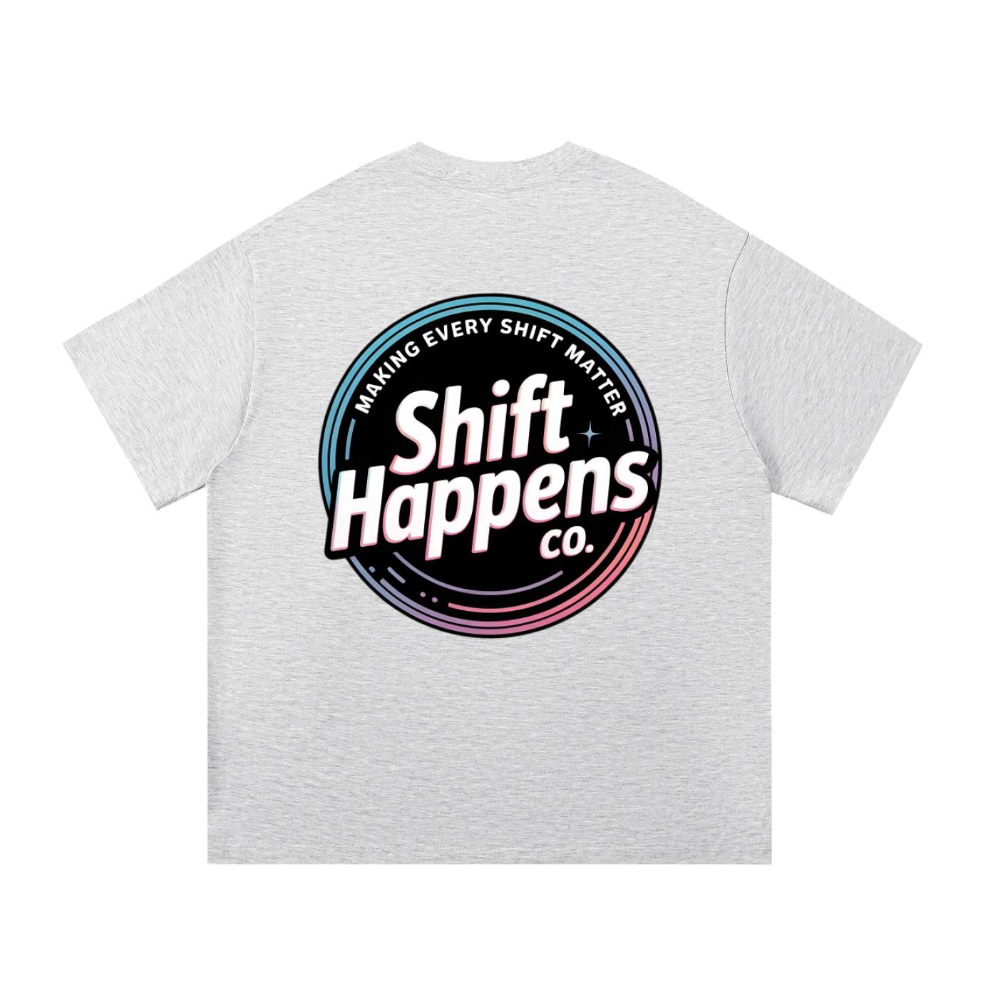 Retro Shift Happens Badge Tee
