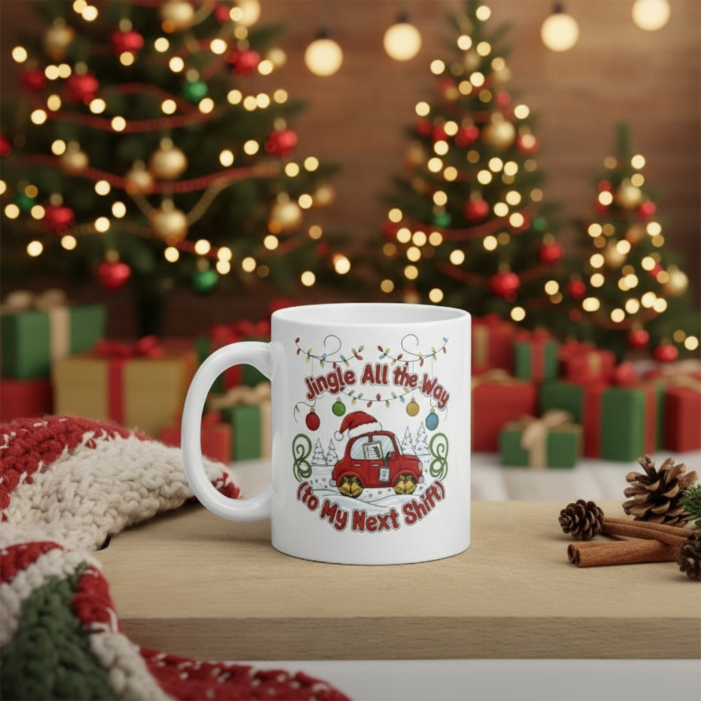 Jingle All the Way (to My Next Shift) Mug