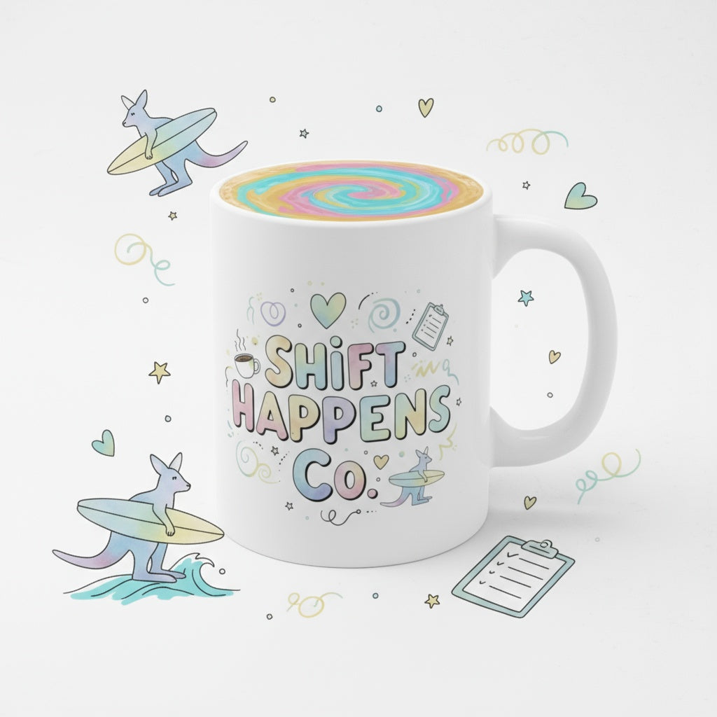Shift Happens Co. Logo Mug